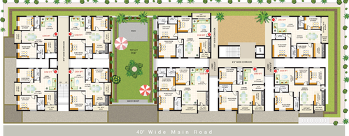 Master Plan of Hallmark Spring Fields in Manikonda, Hyderabad - Image 134249