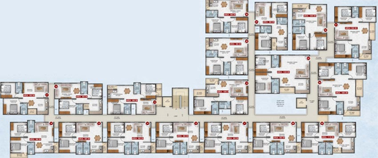 Floor Plan of Signifa Sapphire in Kadugodi, Bangalore - Image 134463
