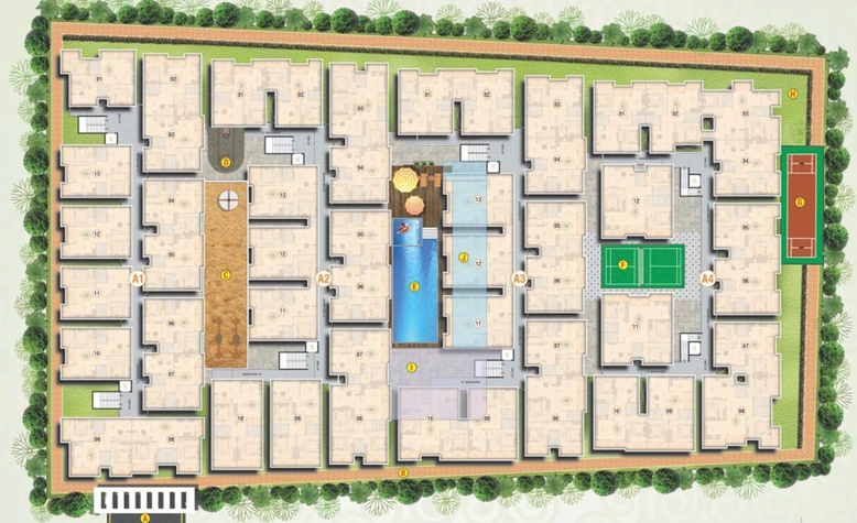 Master Plan of Saranya Soham in Munnekollal, Bangalore - Image 134300