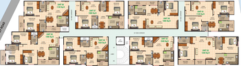 Floor Plan of Karthik Pride in Singasandra, Bangalore - Image 134313