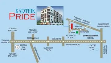 Location of Karthik Pride - Image 134312