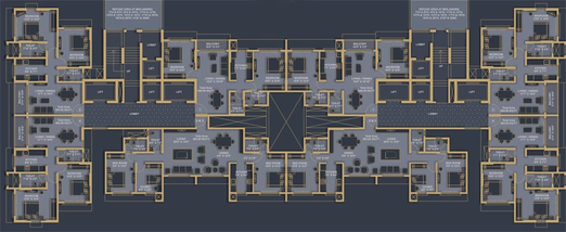 Floor Plan of Gurnani Marquis Residences in Malad West, Mumbai - Image 134338