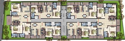 Floor Plan of Punnami Bliss in Panathur, Bangalore - Image 134404
