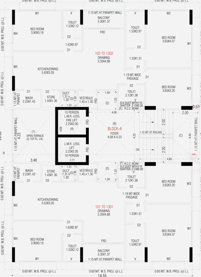 Floor Plan of Miraya Arjun Ananta in Naranpura, Ahmedabad - Image 94708