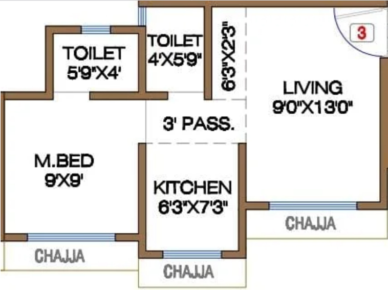 1 BHK Flat in 7 Star Horizon in Boisar East, Palghar - Image 805223