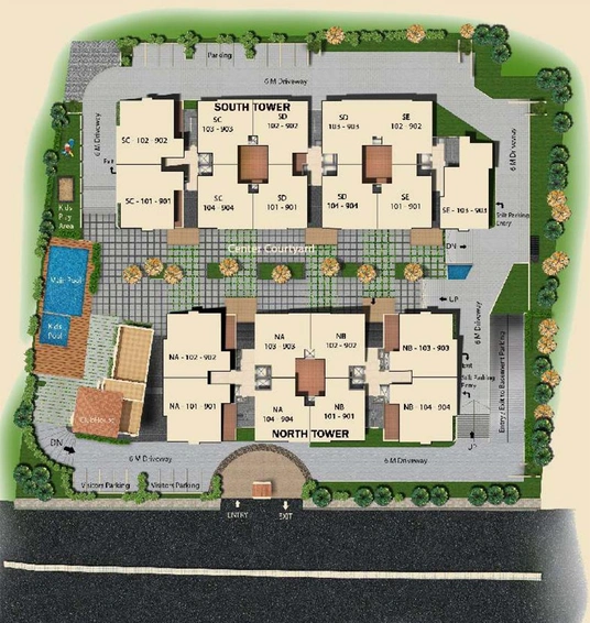 Master Plan of Sapthagiri Splendor in Devarachikkana Halli, Bangalore - Image 134473