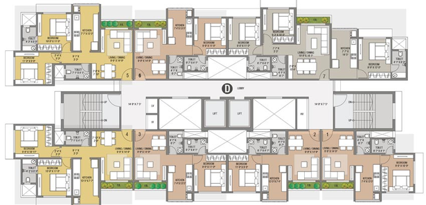 Floor Plan of Bachraj Legend in Virar West, Palghar - Image 134502