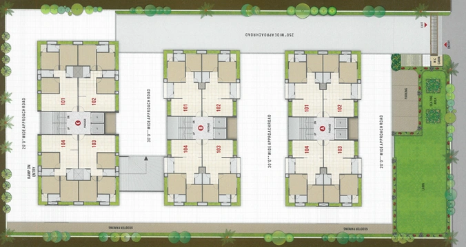 Master Plan of Ananta The Sheraton Tower in Mota Varachha, Surat - Image 92422