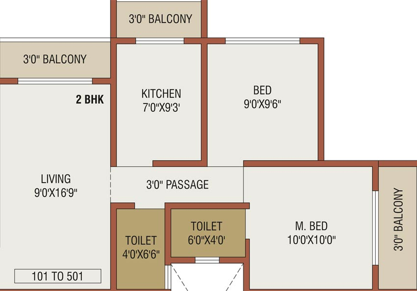 2 BHK Flat in Ghodela 27 Park View in Tembhode, Palghar - Image 805275