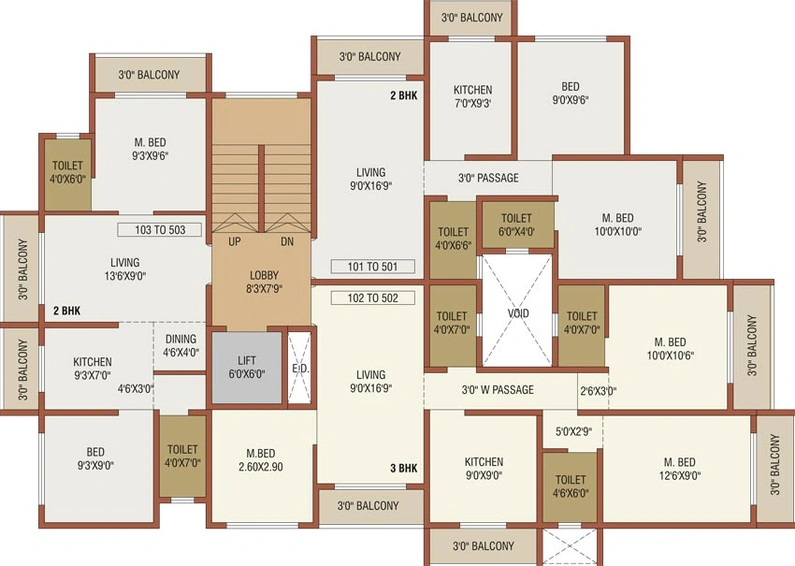 Floor Plan of Ghodela 27 Park View in Tembhode, Palghar - Image 134566
