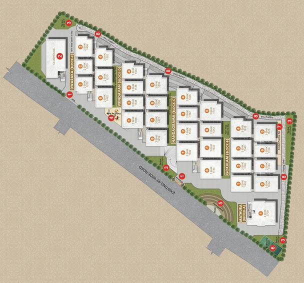 Master Plan of Jai Vaasavi Brundavanam in Uppal, Hyderabad - Image 134556
