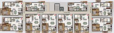 Floor Plan of Vaishno Seasons in Krishnarajapuram, Bangalore - Image 134576