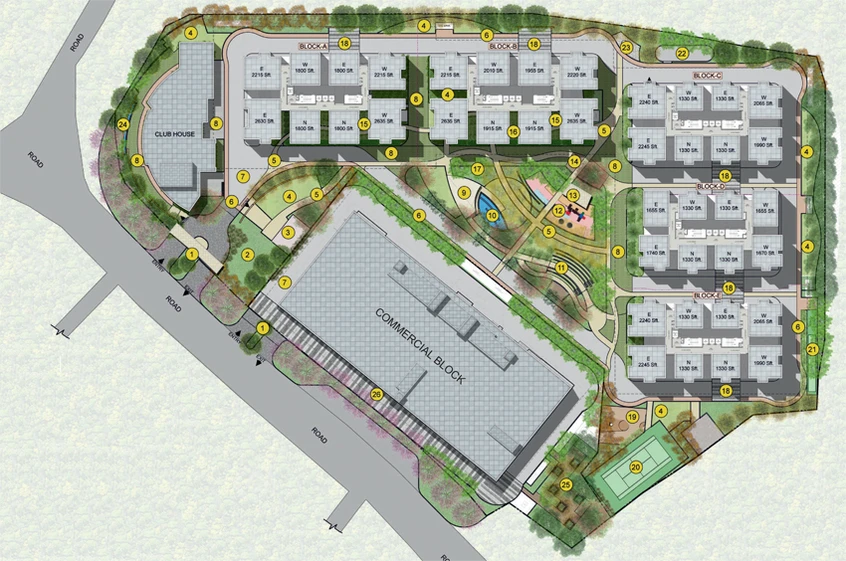 Master Plan of Jains Balaji Nilayam Casa Waterside in Malkajgiri, Hyderabad - Image 134595