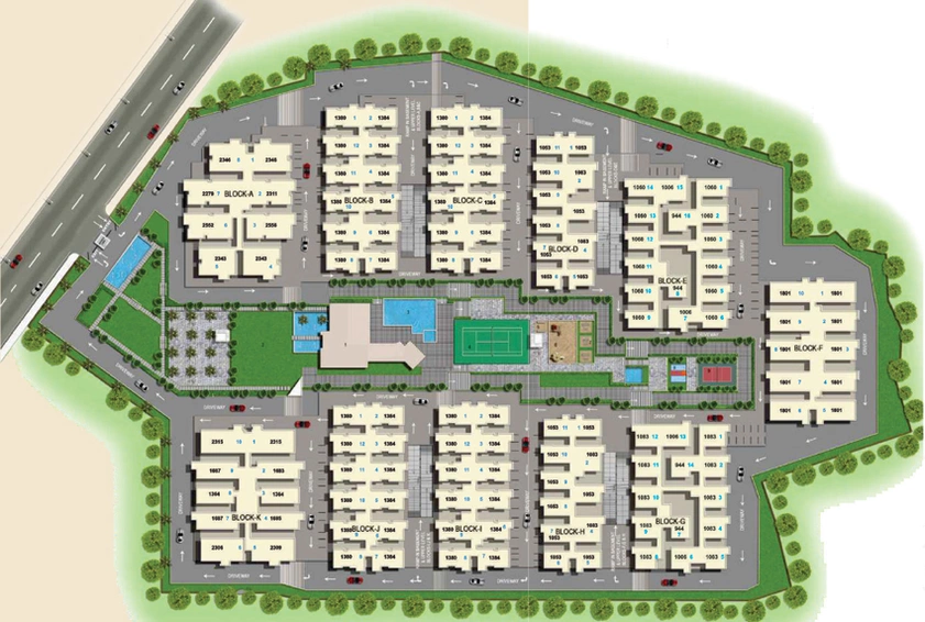 Master Plan of Jains Carlton Creek in Khajaguda, Hyderabad - Image 134632