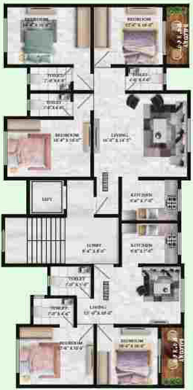 Floor Plan of K Bafnaa Shlok Mansion in Mahim Road, Palghar - Image 134652