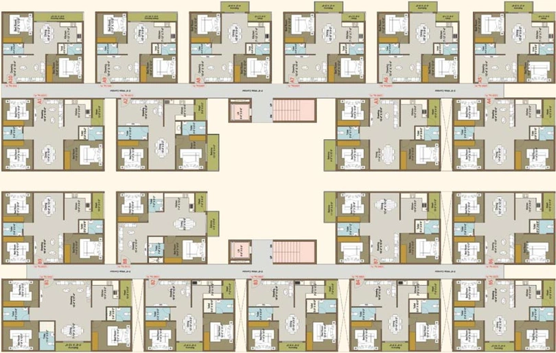 Floor Plan of Vaishno Silver Bells in Varthur, Bangalore - Image 134662