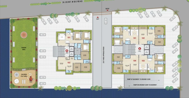 Master Plan of Sarthi Avenue in Mota Varachha, Surat - Image 92465