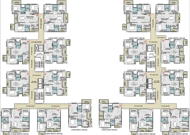 Floor Plan of Vaishno Spark in Krishnarajapuram, Bangalore - Image 134724