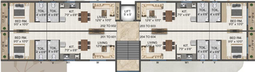 Floor Plan of Mitra Sai Flora in Badlapur East, Thane - Image 168667