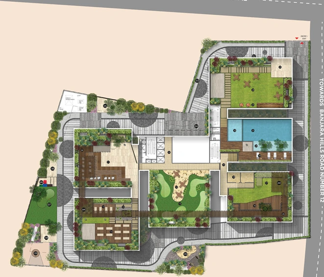 Master Plan of Kesineni RYSE in Banjara Hills, Hyderabad - Image 134759