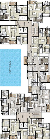 Floor Plan of Vajram Elina in Thanisandra, Bangalore - Image 134769