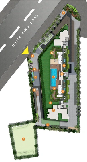 Master Plan of Vajram Esteva in Bellandur, Bangalore - Image 134793
