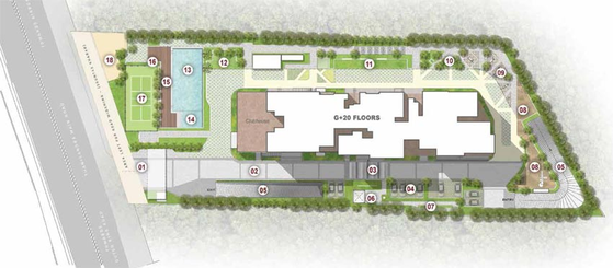 Master Plan of Prestige Camden Gardens in Thanisandra, Bangalore - Image 134807