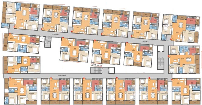 Floor Plan of Navanaami Lavender in Thanisandra, Bangalore - Image 134821