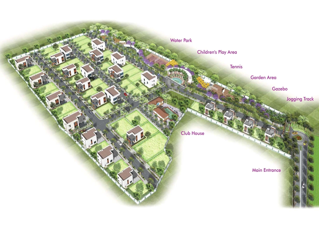 Master Plan of Vajram Orchid in Suradhenupura, Bangalore - Image 134883