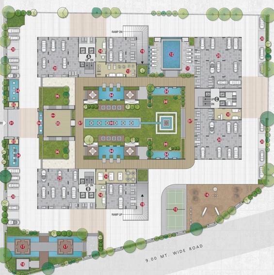 Master Plan of Roongta The Laurels in Vesu, Surat - Image 134898
