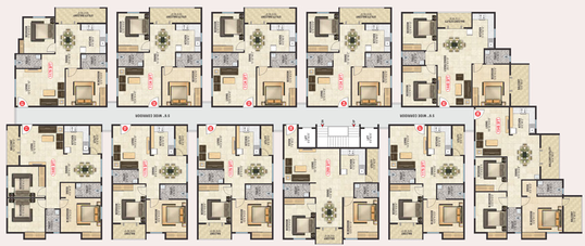 Floor Plan of Sri Sai Sarovar in Krishnarajapuram, Bangalore - Image 134937