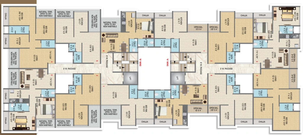 Floor Plan of Villa Anthem in Dronagiri, Navi Mumbai - Image 134946