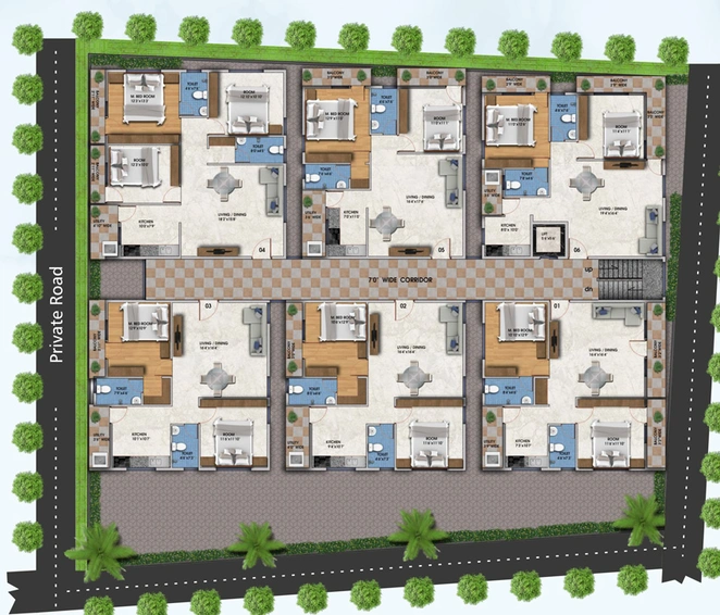 Master Plan of Nexsa Royal Apartment in KR Puram, Bangalore - Image 135083