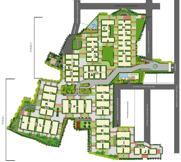 Master Plan of Manjeera Diamond Towers in Gopanpally, Hyderabad - Image 135131