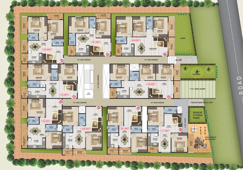 Master Plan of Sapthagiri Vaibhava in Krishnarajapuram, Bangalore - Image 135150
