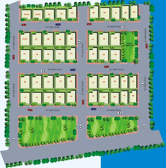 Master Plan of Manjeera Smart Homes Villas in Quthbullapur, Hyderabad - Image 135164