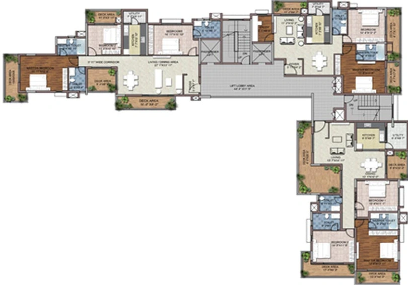 Floor Plan of LGCL Luxuriate in HSR Layout, Bangalore - Image 135181