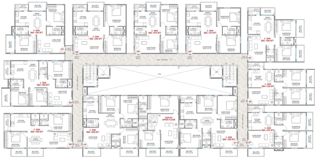 Floor Plan of LNS Prominent East Winds in KR Puram, Bangalore - Image 135191
