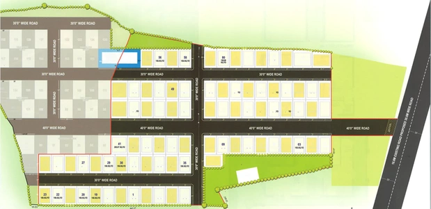 Master Plan of Mantoor Nandan Serenity in Gachibowli, Hyderabad - Image 135236