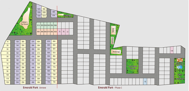 Master Plan of Modi Emerald Park in Ghatkesar, Hyderabad - Image 135309