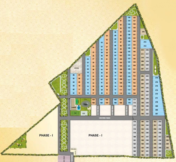 Master Plan of Modi Golden County Annexe in Rampally, Hyderabad - Image 135322