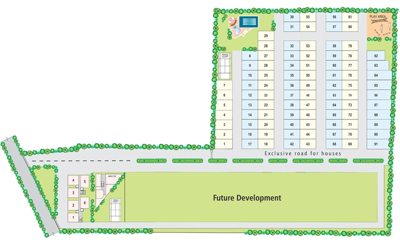 Master Plan of Modi Sterling Homes in Gundlapochampalli, Hyderabad - Image 135342