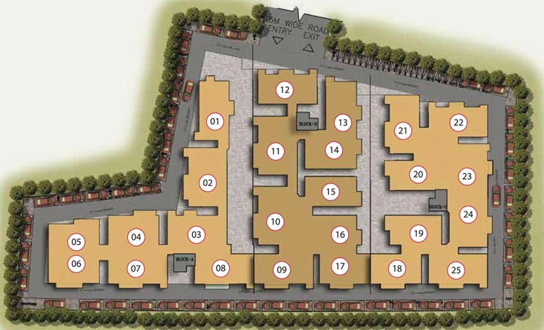 Master Plan of Vakil Magnolia in Madivala, Bangalore - Image 135382