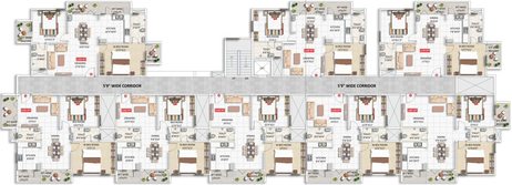 Floor Plan of Saroj Daffodils in Belathur, Bangalore - Image 135401