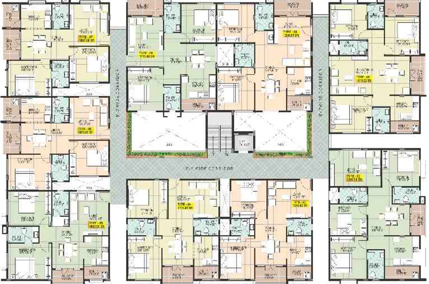 Floor Plan of V4 Bliss in KR Puram, Bangalore - Image 135434