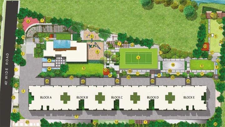 Master Plan of Bren Edgewaters in Kasavanhalli, Bangalore - Image 135509