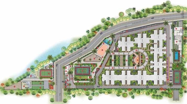 Master Plan of Bren Northern Lights in Jakkur, Bangalore - Image 135533