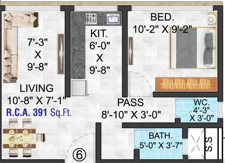 1 BHK Flat in Pragati Elanza in Ghatkopar East, Mumbai - Image 663396