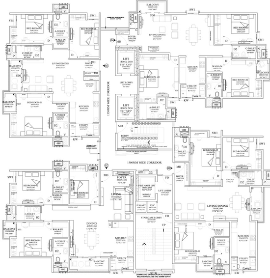 Floor Plan of Bren Zahara in Sarjapur, Bangalore - Image 135623