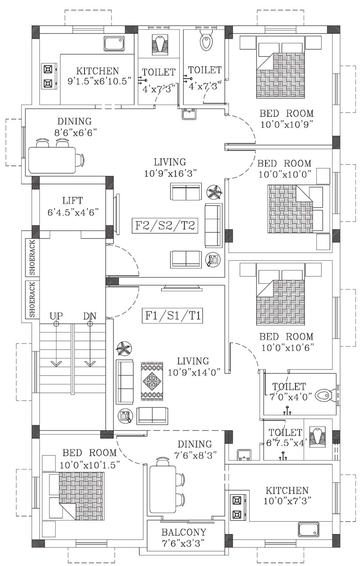 Floor Plan of AA Kurinji in Pallikaranai, Chennai - Image 135652